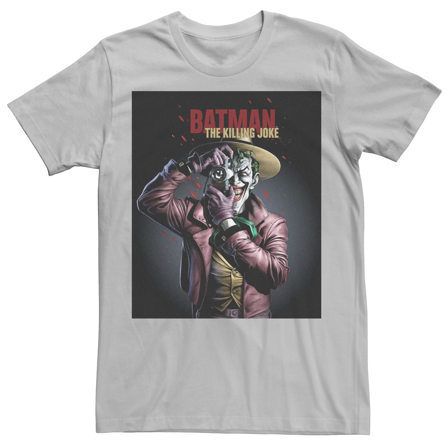 

Мужская футболка с плакатом Batman The Killing Joke Джокер DC Comics, серебристый