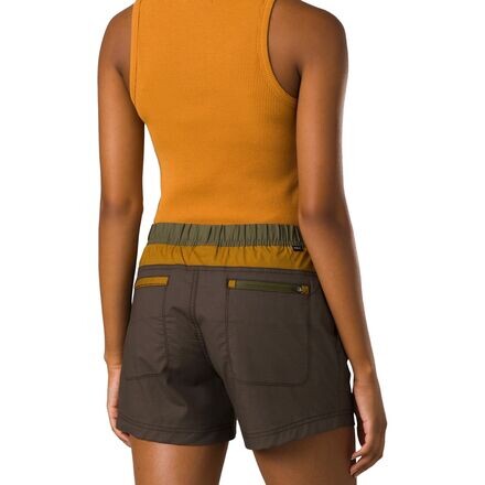 

Короткие шорты Double Peak, 5 дюймов женские prAna, цвет Black/Olive Block