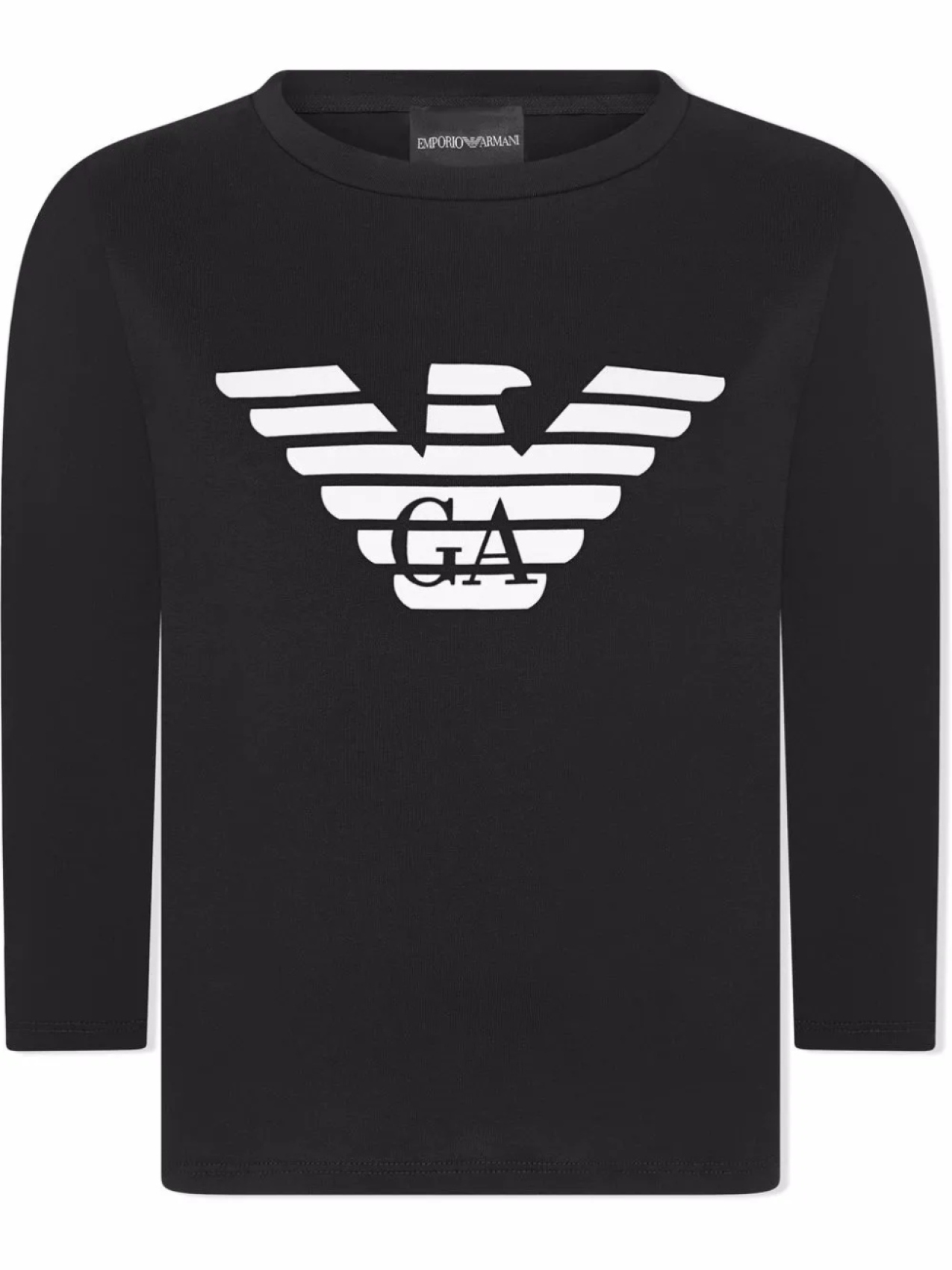 

Emporio Armani Kids футболка с длинными рукавами и логотипом, синий