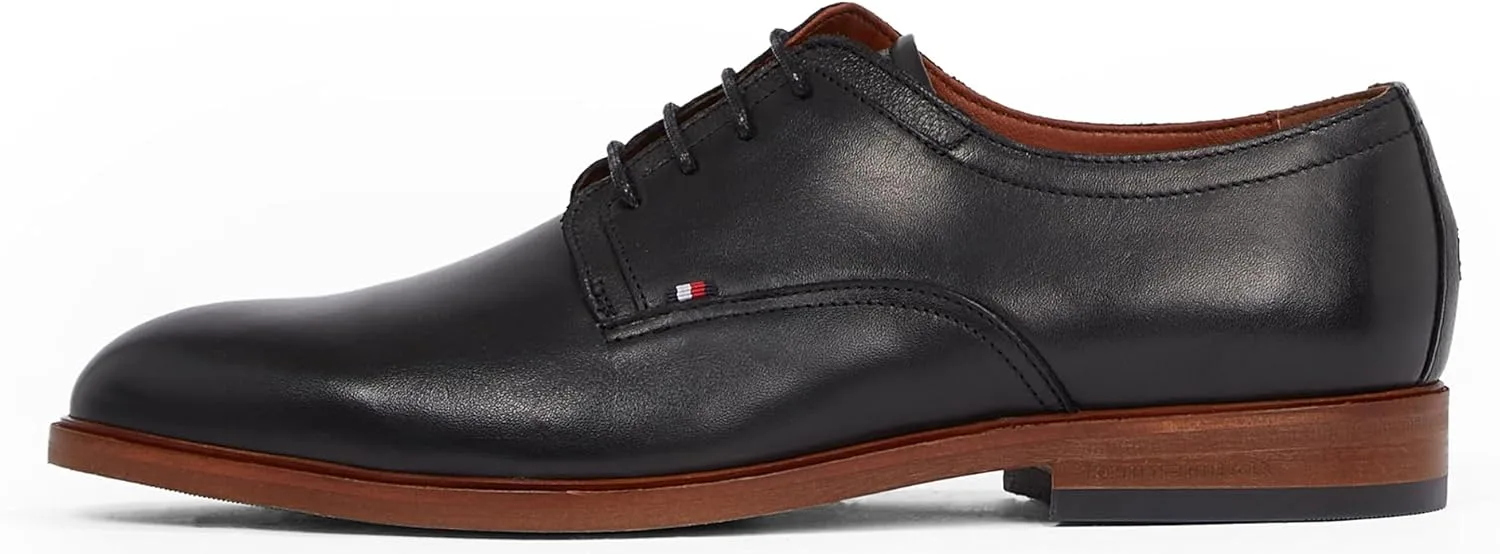 Мужские кроссовки Tommy Hilfiger Thunit из кожи с изогнутым носком, черный