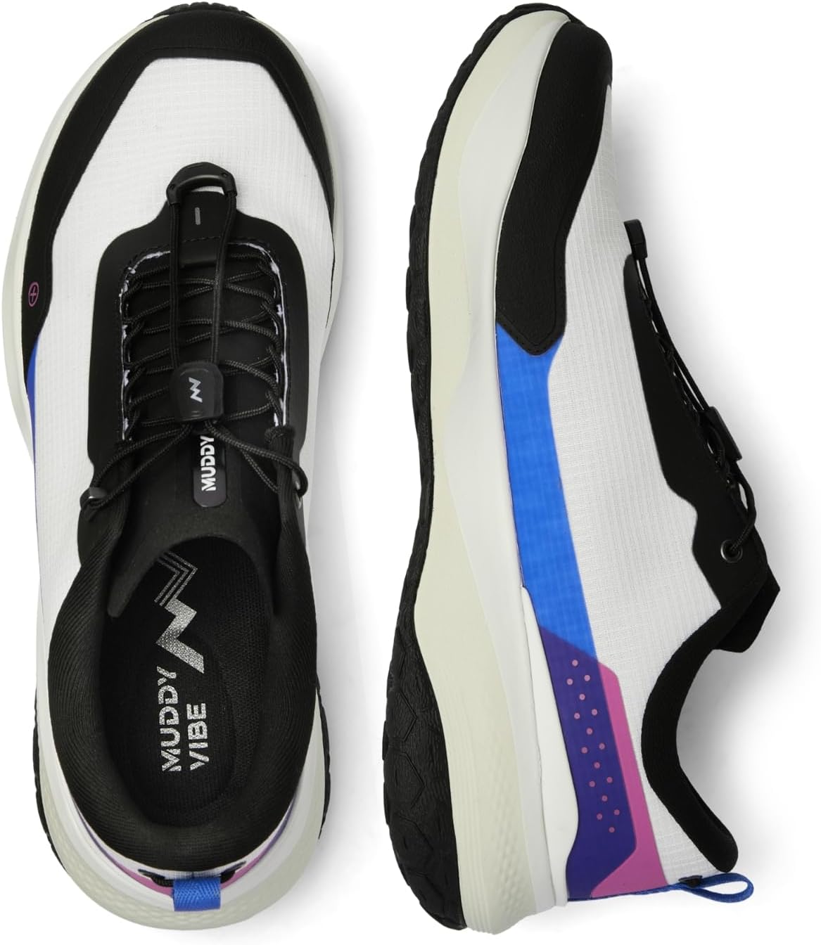 Кроссовки для хайкинга MUDDY VIBE Si-14 Low Top для мужчин и женщин, с системой шнуровки Speedlace, для легких троп и прогулок по городу, легкая обувь для активного отдыха, белый — фото 2
