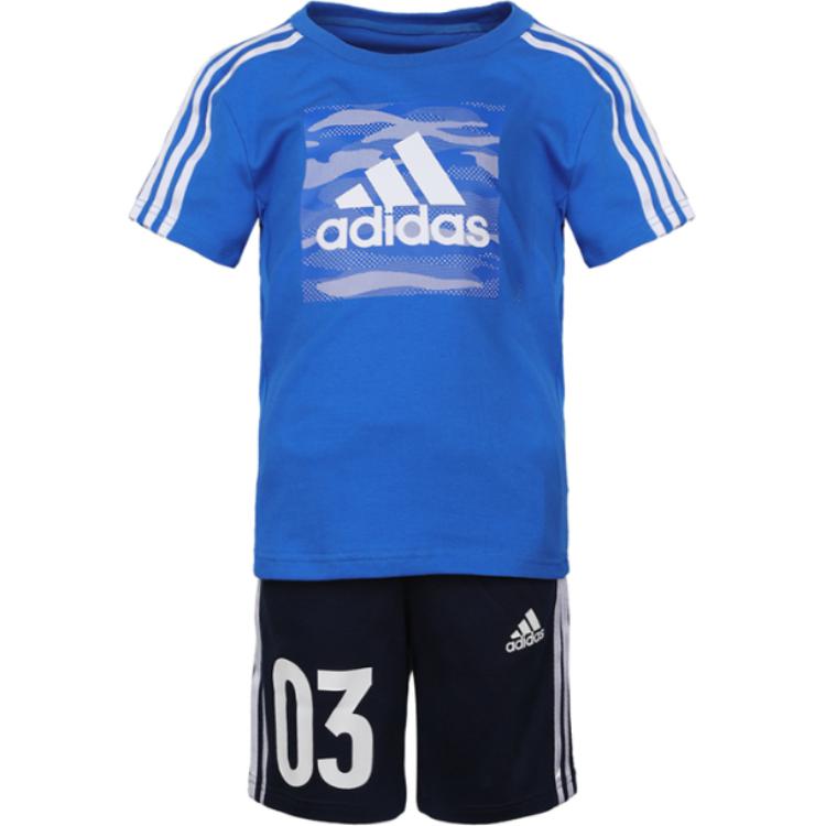 

Повседневная спортивная синяя футболка для подростков Adidas