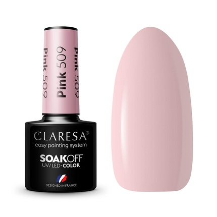 

509 Розовый УФ-лак для ногтей 5 мл Claresa