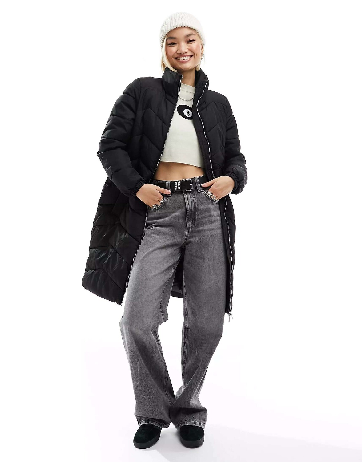 

Черный удлиненный пуховик Vero Moda