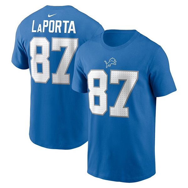 Футболка мужская Sam LaPorta Detroit Lions с именем и номером Nike — фото 2