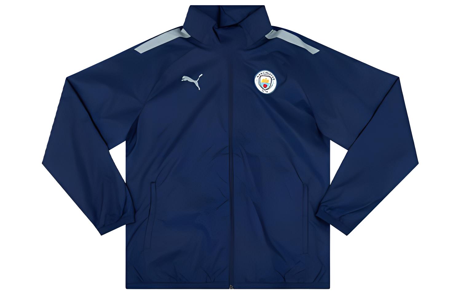 

PUMA Мужская куртка Манчестер Сити всепогодная синяя, Navy Blue