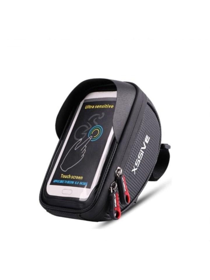 

COFI 1453 Водонепроницаемая велосипедная сумка, обеспечивает отличное качество сигнала, вмещает смартфоны до 6,5 дюймов, черного цвета