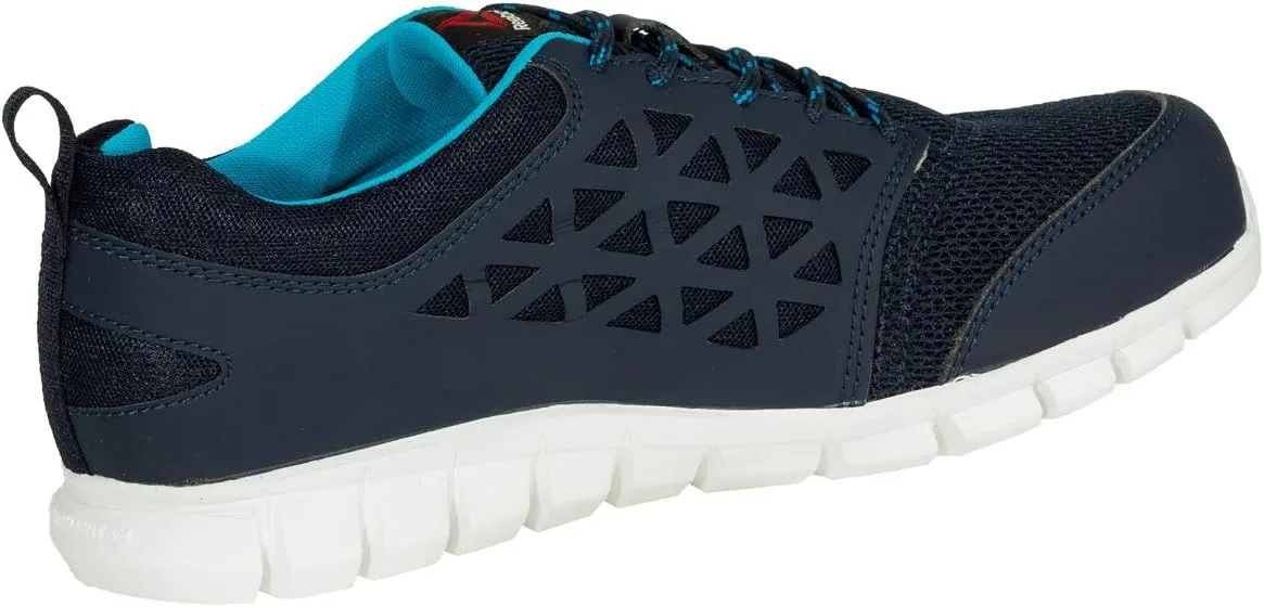 Кроссовки REEBOK WORK IB131S1P Excel Light Athletic Safety Trainer Shoe с алюминиевым носком, темно-синего и бирюзового цвета — фото 4