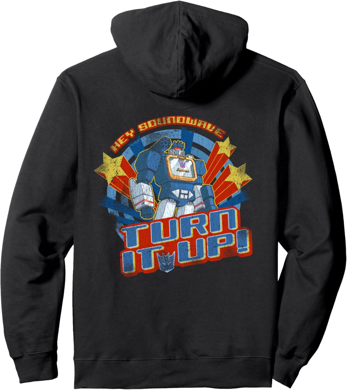 

Худи с эмблемой Soundwave из Transformers и надписью Turn It Up, черное, Черный, Худи с эмблемой Soundwave из Transformers и надписью Turn It Up, черное
