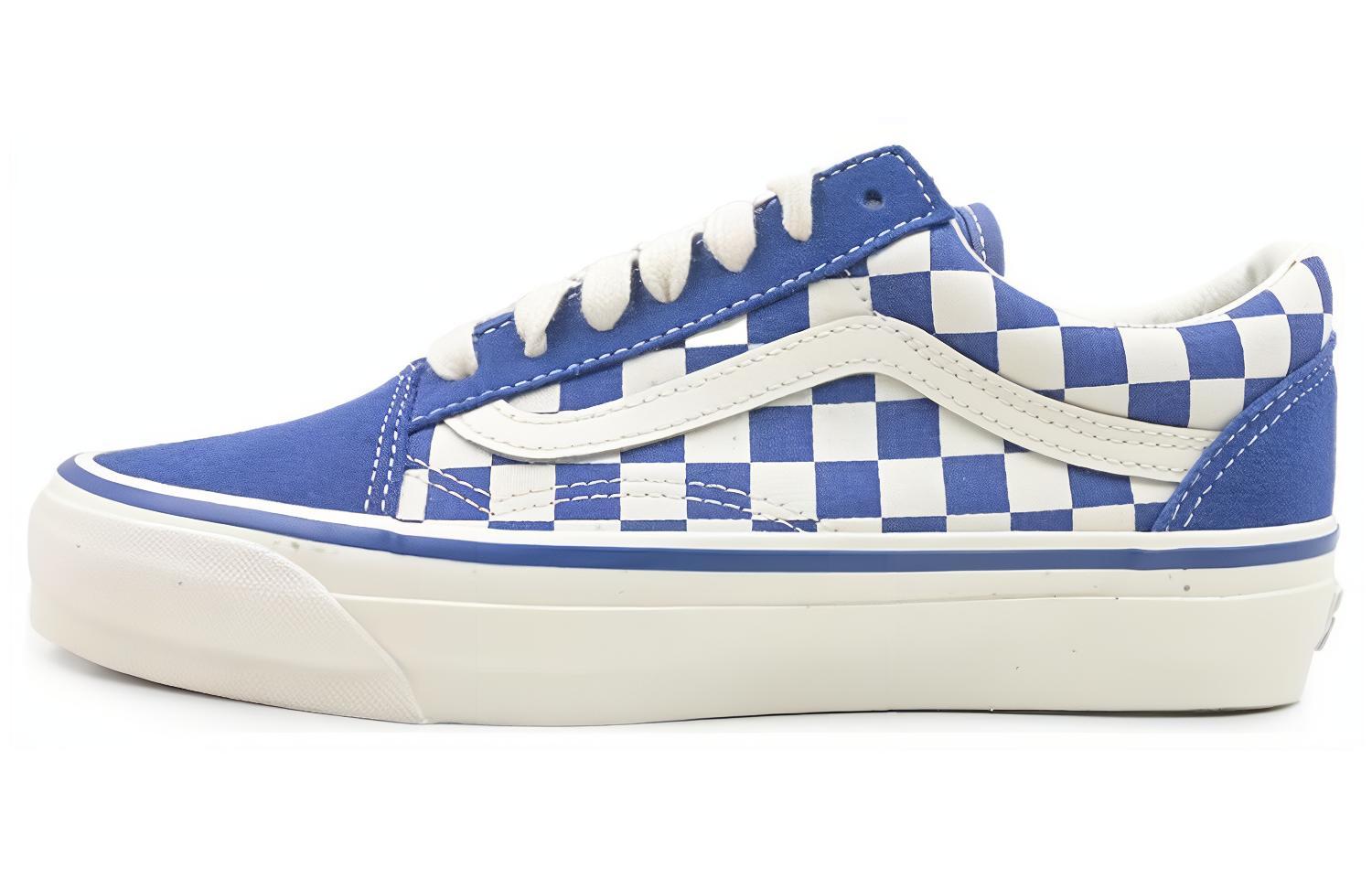 

Vans Шахматные Old Skool 36 'Medium Blue' — синий белый, цвет Blue White