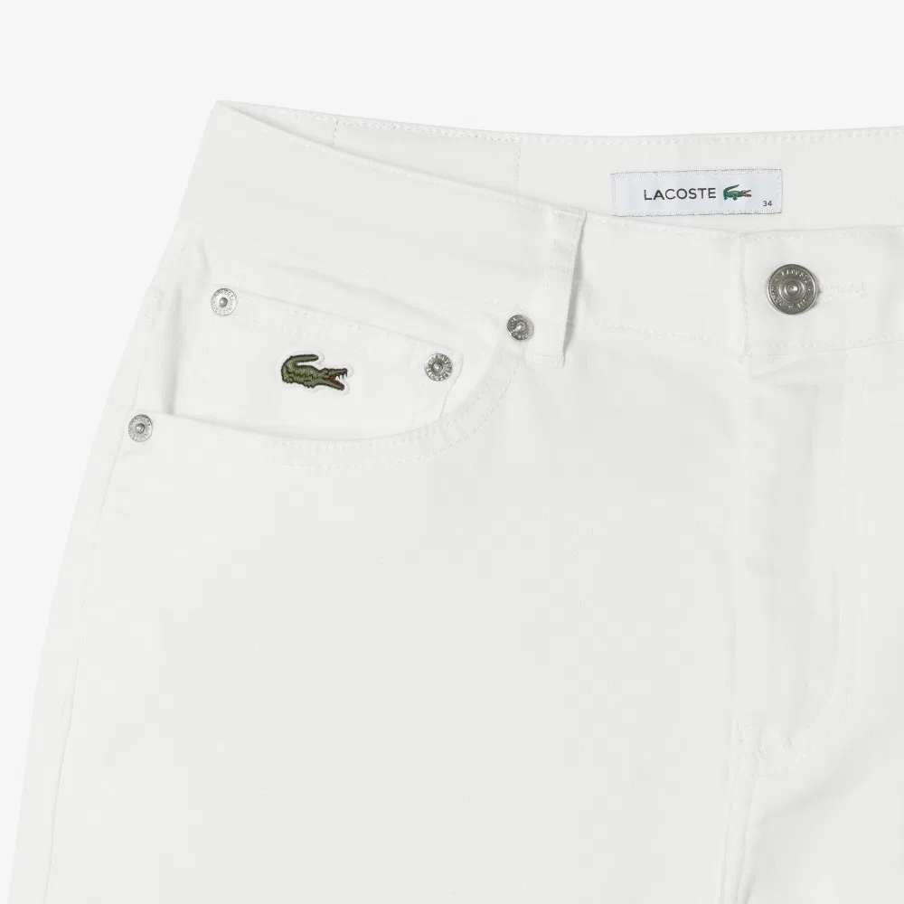 Джинсы Lacoste женские летние белые — фото 3