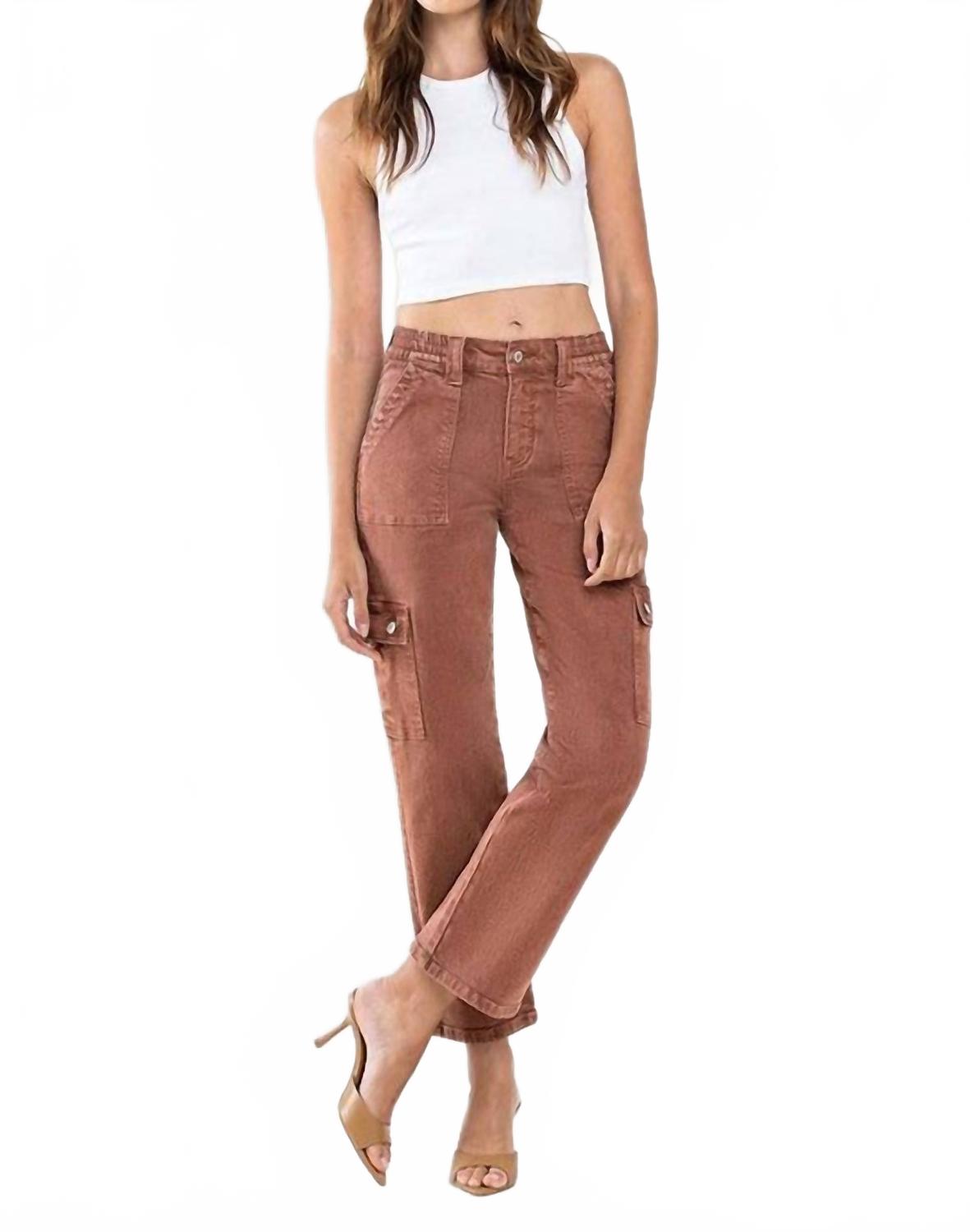 

Грузовые джинсы Brick Red VERVET BY FLYING MONKEY