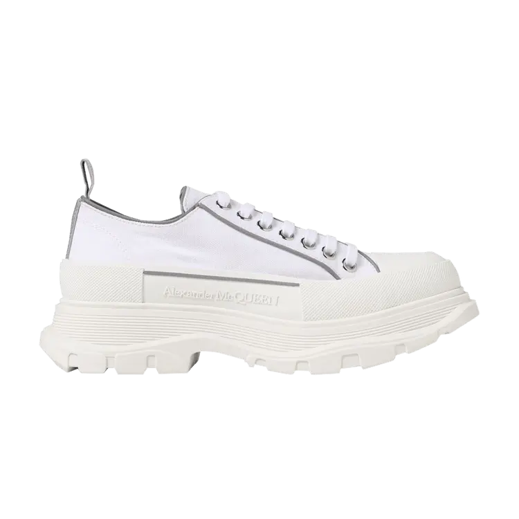 

Кроссовки Alexander McQueen Alexander McQueen Tread Slick Lace Up 'White Silver', белый