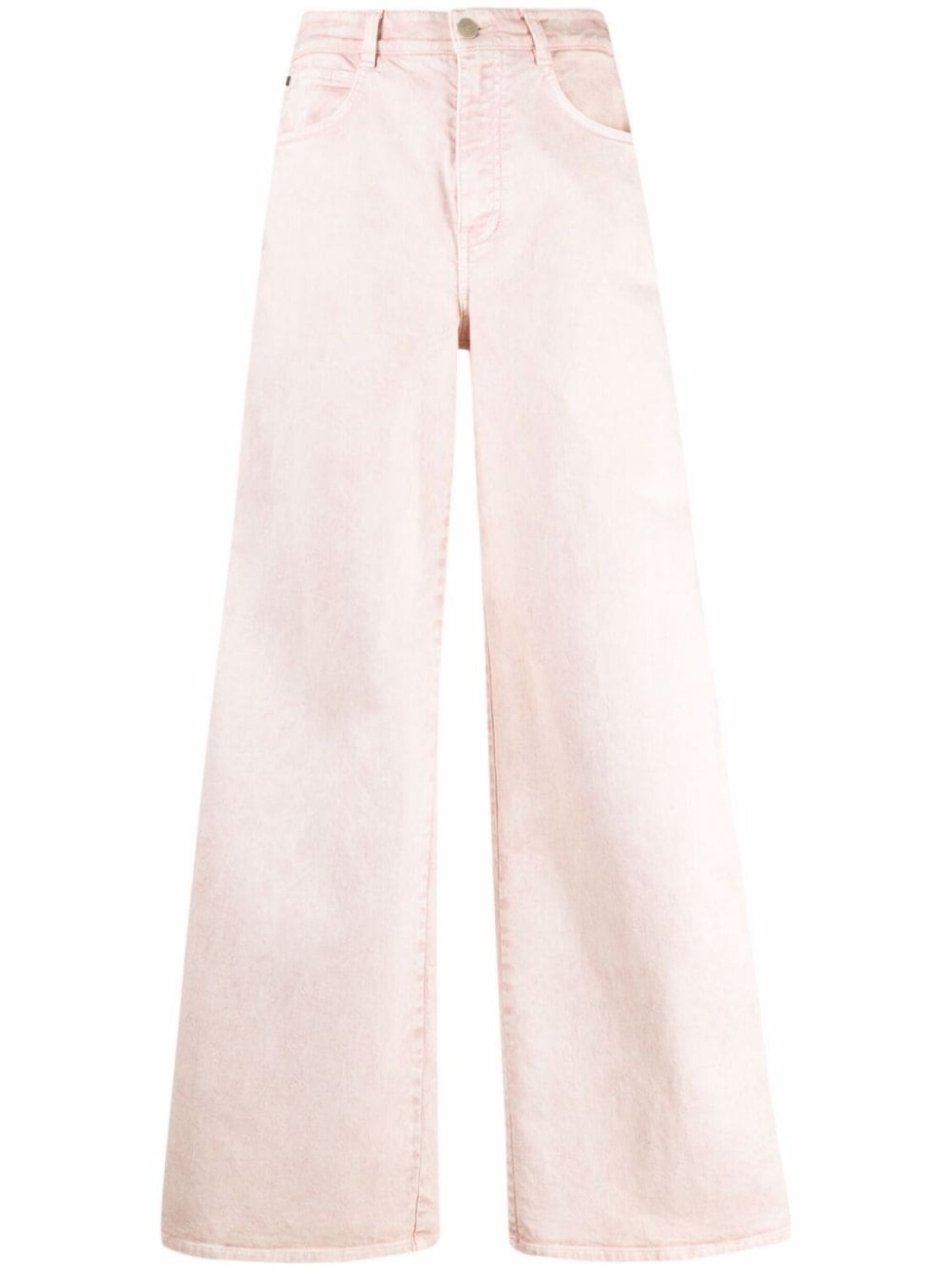 

Stella McCartney широкие джинсы с логотипом, розовый