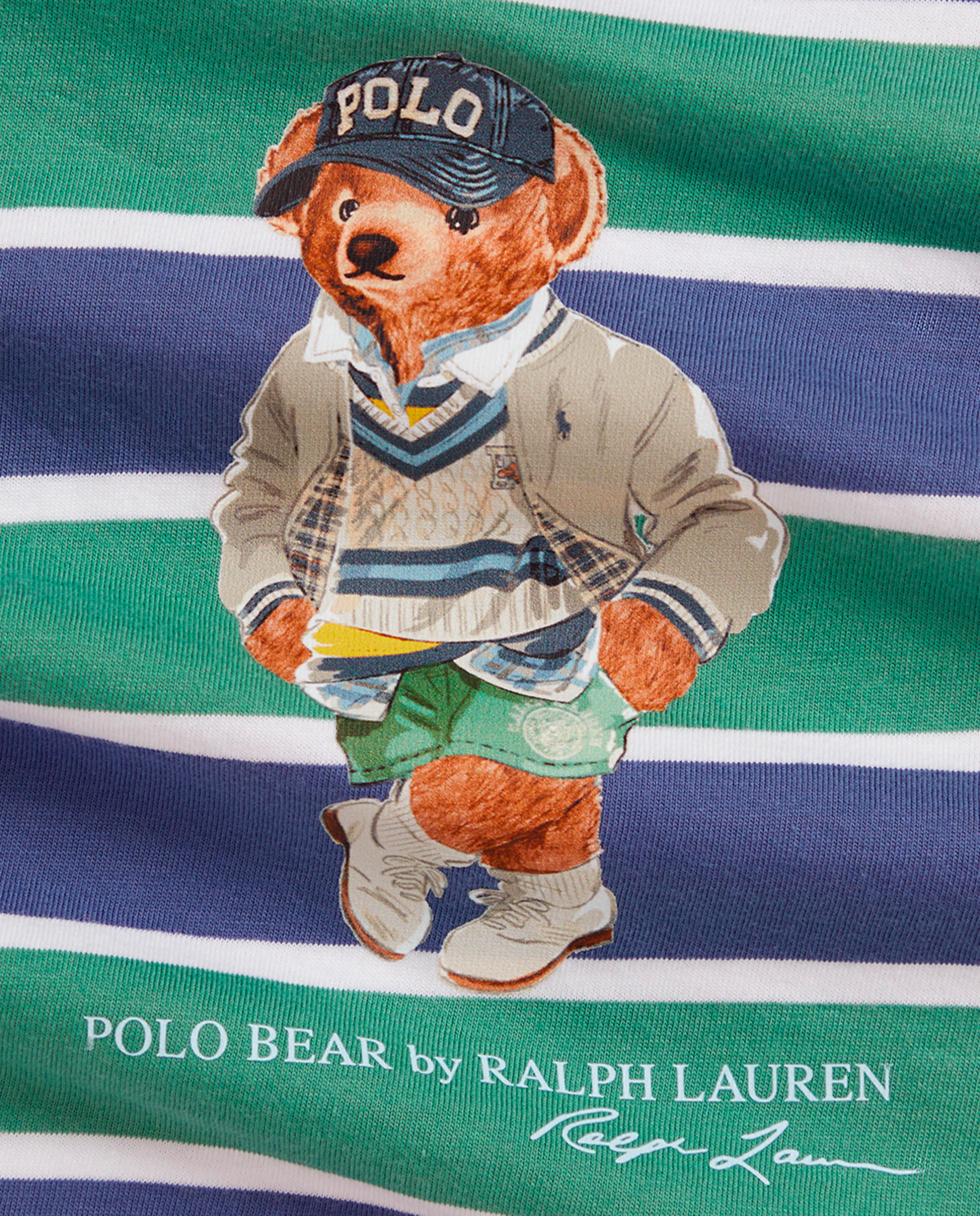 

Детский комплект для мальчика из хлопка с футболкой и шортами Polo Ralph Lauren, мультиколор