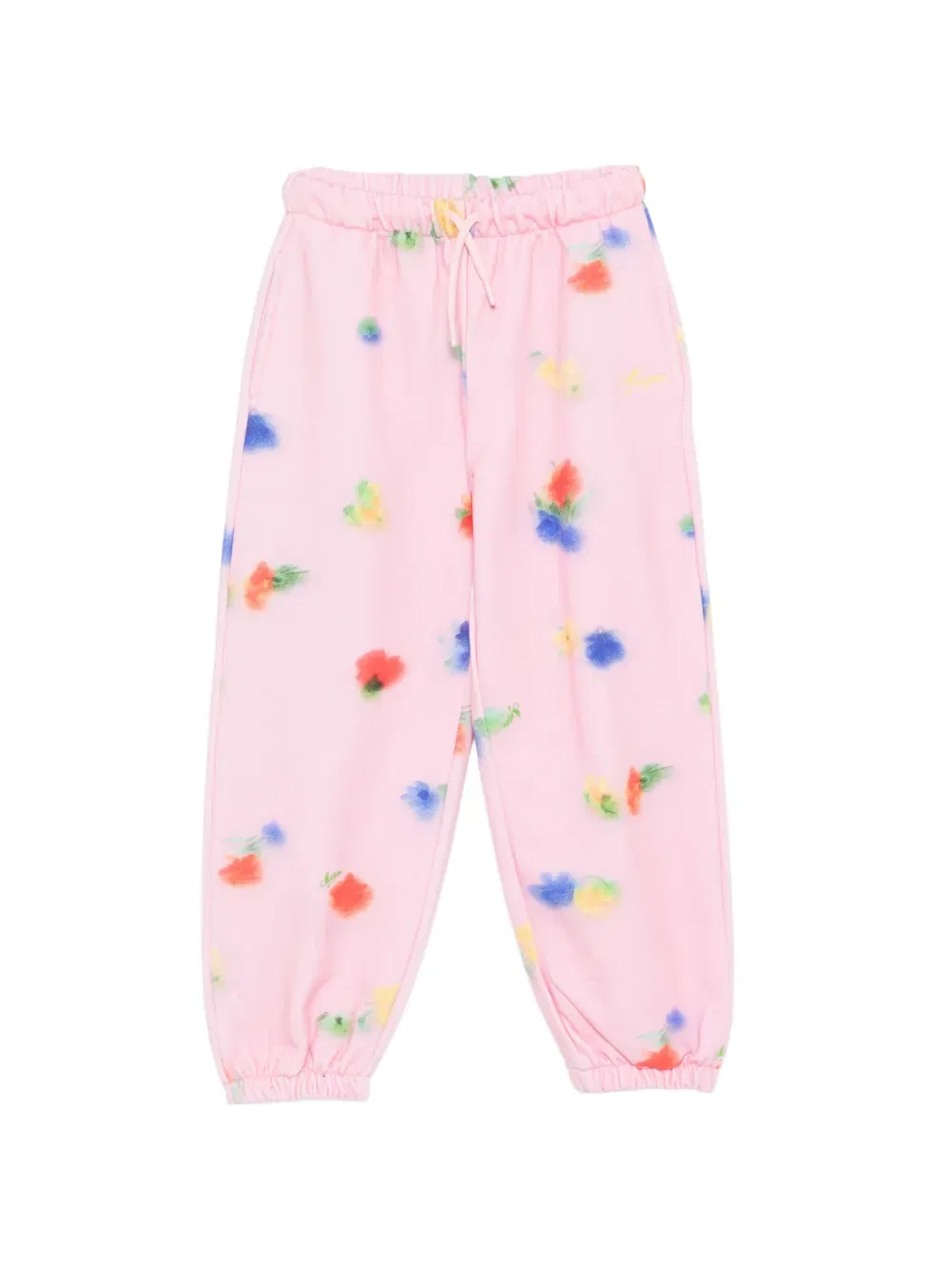 Спортивные брюки с цветочным принтом Msgm Kids, розовый