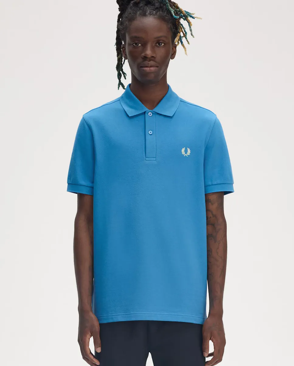 

Мужская поло с коротким рукавом и лавровым венком Fred Perry, синий