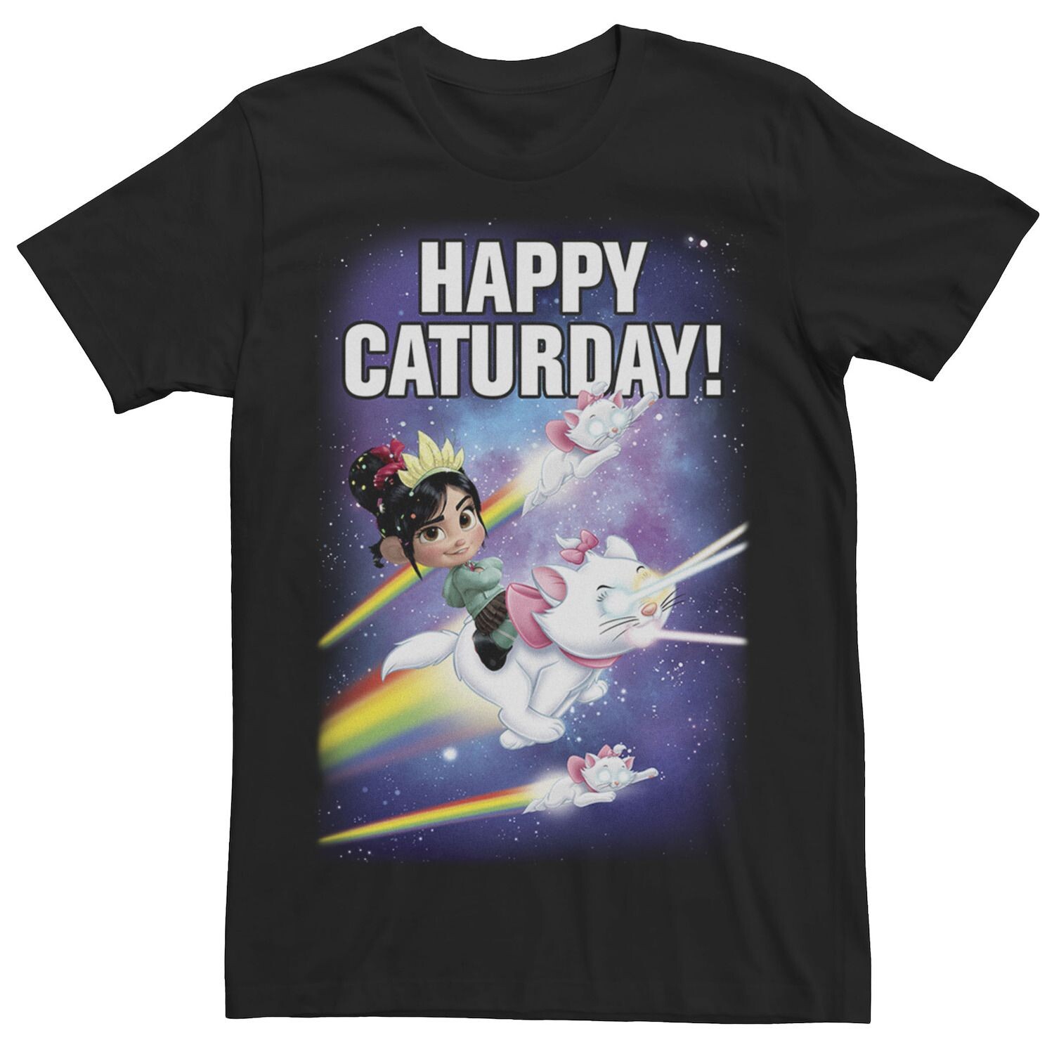 

Мужская футболка Disney Wreck It Ralph 2 Happy Caturday Licensed Character