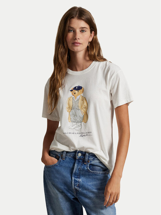 

Футболка straight fit 211971752001 Polo Ralph Lauren, белый