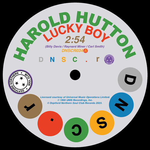 

Сингл 7" Hutton, Harold: Lucky Boy/Thinkin' About You