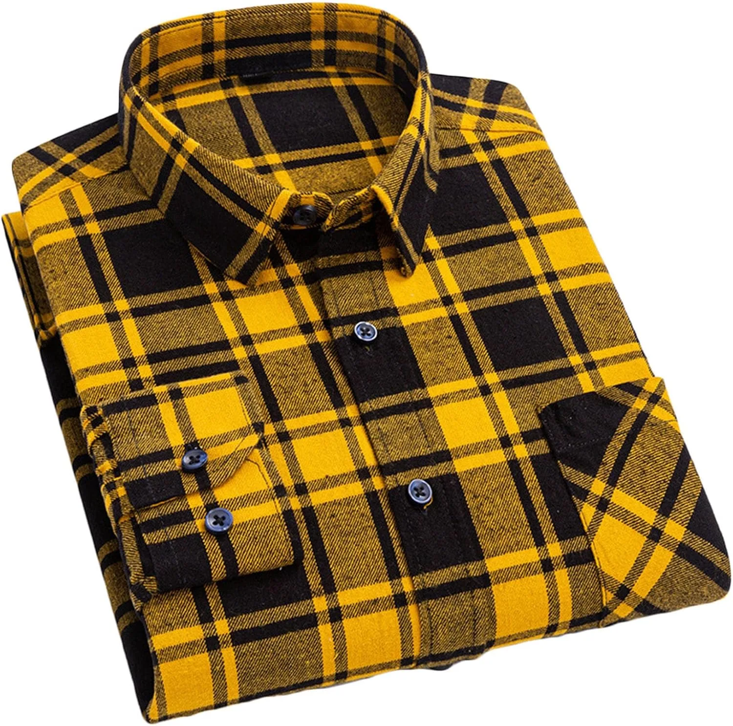 

Рубашка мужская в клетку с длинным рукавом, Western Style, с нагрудным карманом