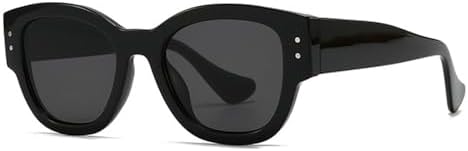 

Ретро-солнцезащитные очки 2027 года для женщин с заклепками, градиентными линзами и защитой от УФ-излучения UV400, панк-солнцезащитные очки для мужчин MTZJH, Black Grey