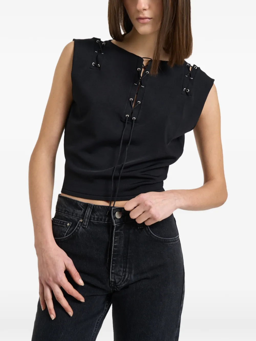 

Топ Felicine на шнуровке Iro, черный