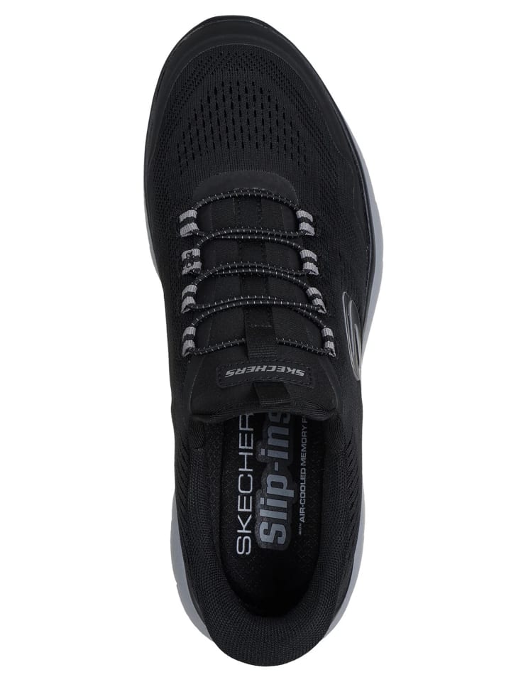 Низкие кроссовки Skechers Slip-ins: Summits - Top Rate, черные — фото 4