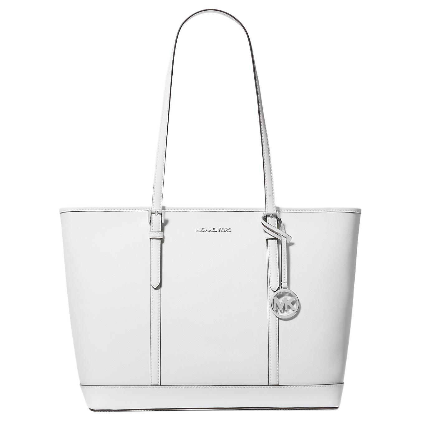 

MICHAEL KORS Сумка через плечо Jet Set Travel из кожи, большая, женская, белая