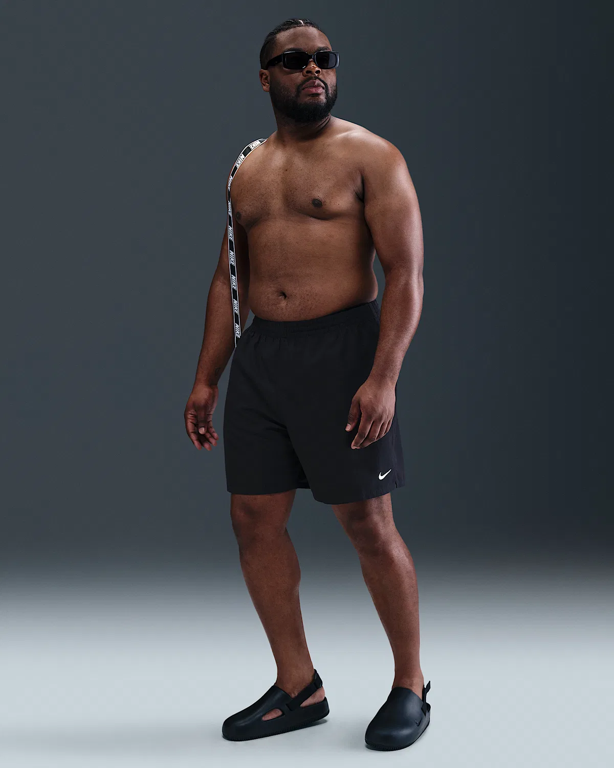 Мужские плавки Nike Swim Breaker Essential 7" с подкладкой (Big & Tall), Black