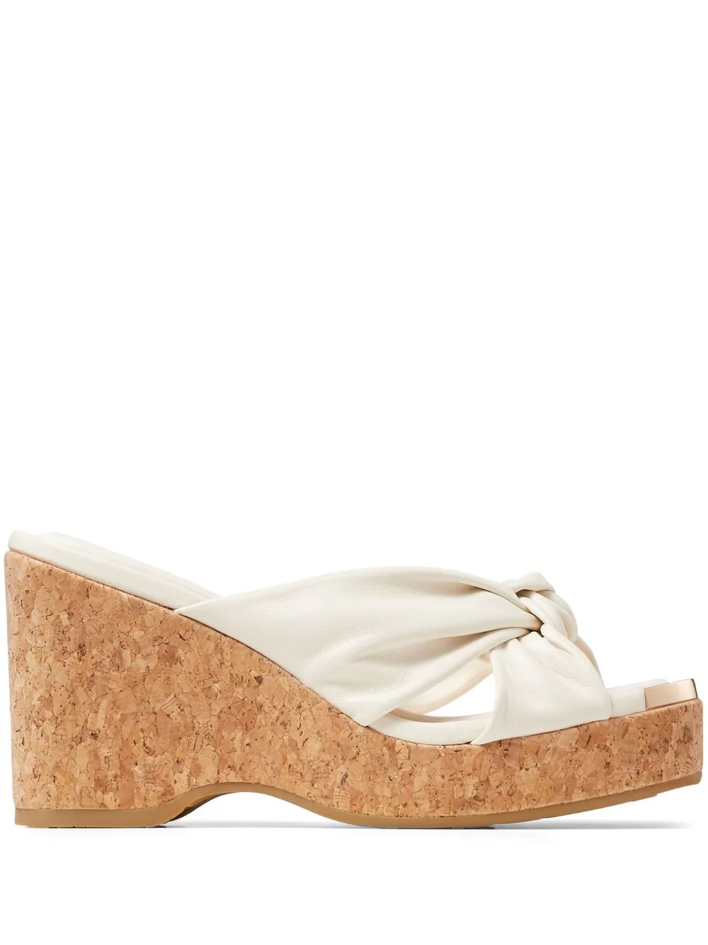 Босоножки Avenue 95 на танкетке JIMMY CHOO, белый