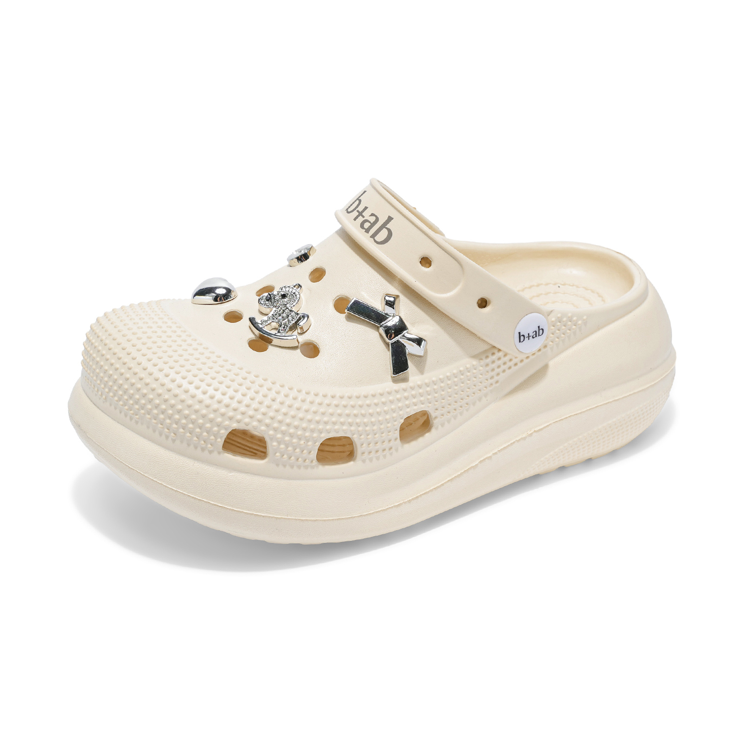 B+AB Клоги-сандалии верхняя одежда женские хаки, цвет Khaki — фото 2