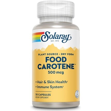 

SOLARAY Food Каротин Сухой Витамин А 10000 МЕ 30 капсул, Серый, SOLARAY Food Каротин Сухой Витамин А 10000 МЕ 30 капсул