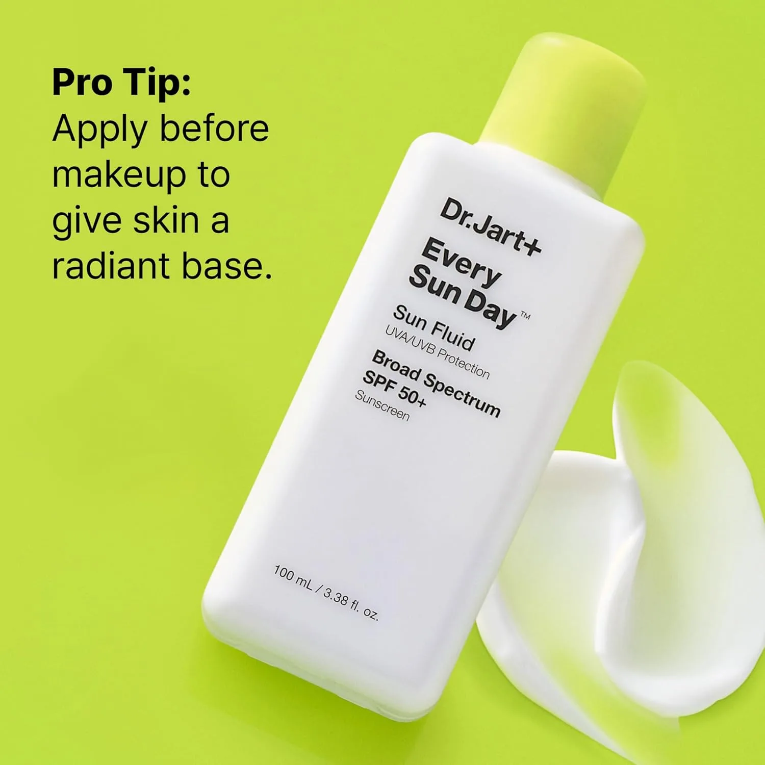 Солнцезащитный крем Dr.Jart+ Every Sun Day Sun Fluid корейского производства, SPF 50+ для лица | Корейский уход за кожей, 100 мл, White — фото 4