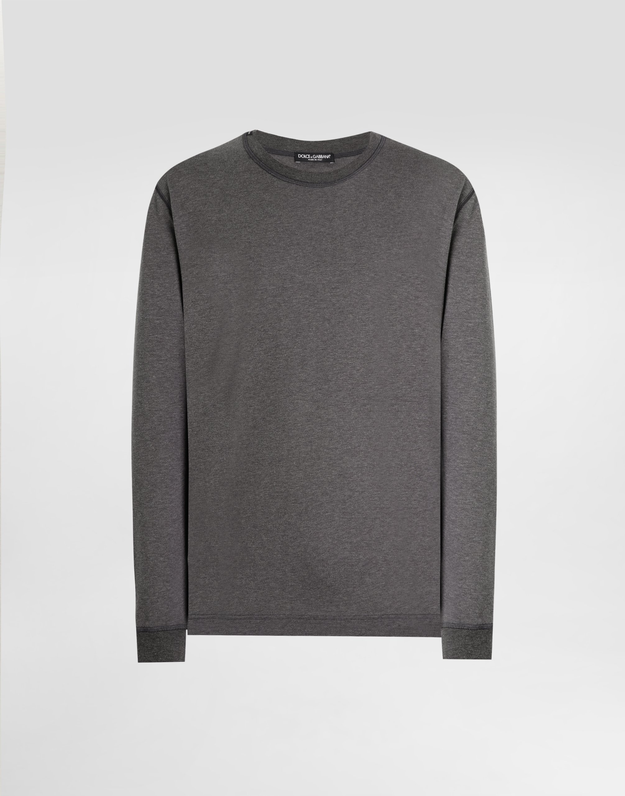 

Хлопковая футболка Dolce & Gabbana, серый