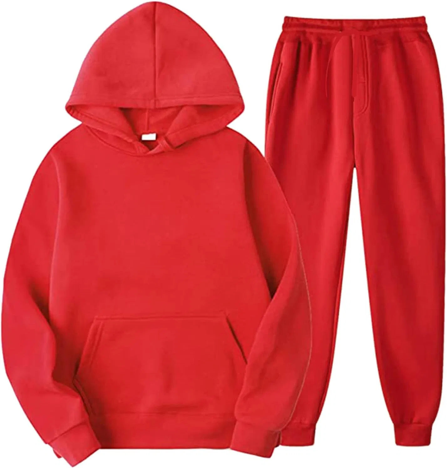 Спортивный костюм из 2 предметов, с капюшоном, Generic, Red