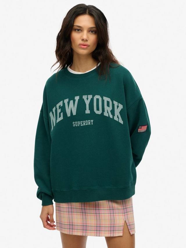 

Эссеншиалс оверсайз свитшот для спорта Superdry, Dark Pine Green