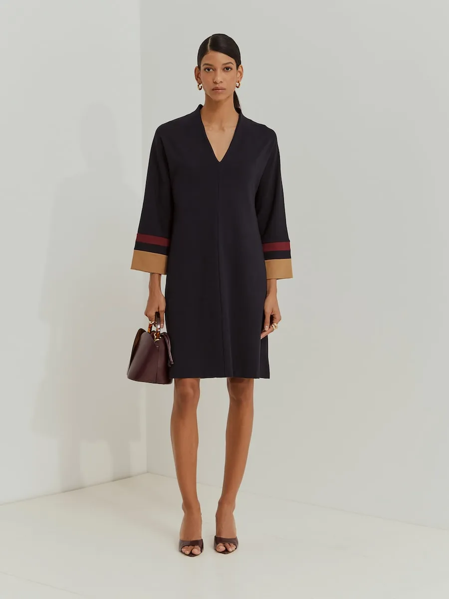 

Короткое трикотажное платье Lion of Porches, темно-синий