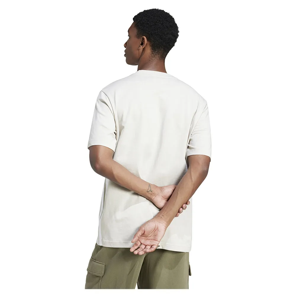 Футболка с коротким рукавом adidas Essentials 3 Stripes Single Jersey, белый — фото 2