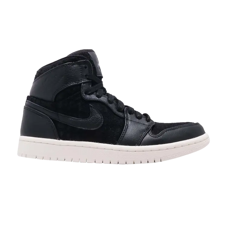 

Кроссовки Air Jordan Wmns Air Jordan 1 Retro High Premium 'Black', черный