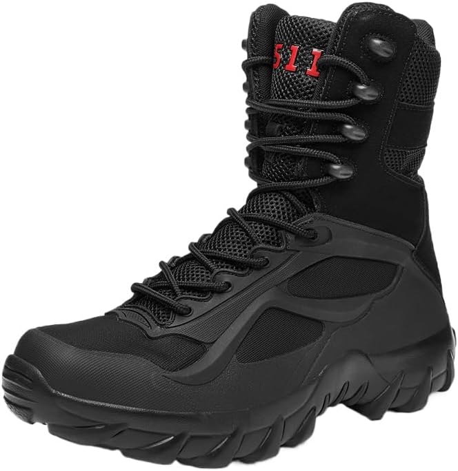 

Мужские походные ботинки HCHCTRY, износостойкие, с нескользящей подошвой, удобные ботинки для активного отдыха, походов, скалолазания, охоты и трекинга, черный