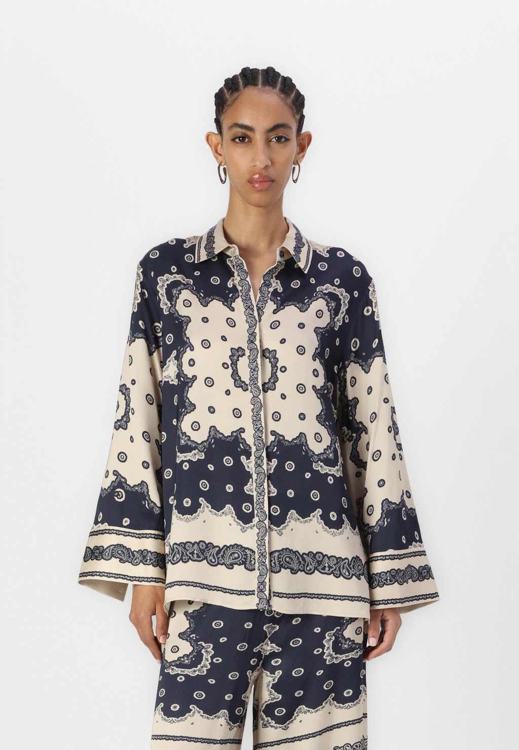 

Блузка на пуговицах MEYA WIDE FIT PRINTED SHIRT Malina, мультиколор