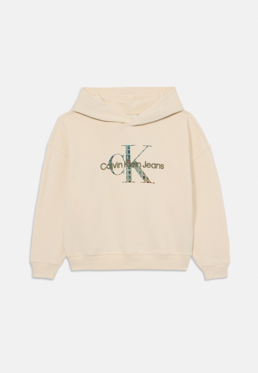 

Худи Calvin Klein Jeans LOGO HOODIE UNISEX, Whitecap Gray/Off-White