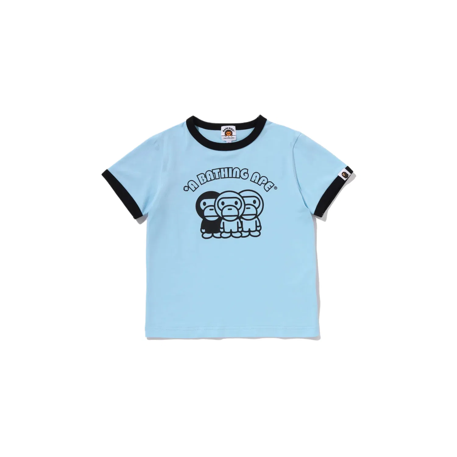 Футболка хлопковая A BATHING APE Black — фото 4