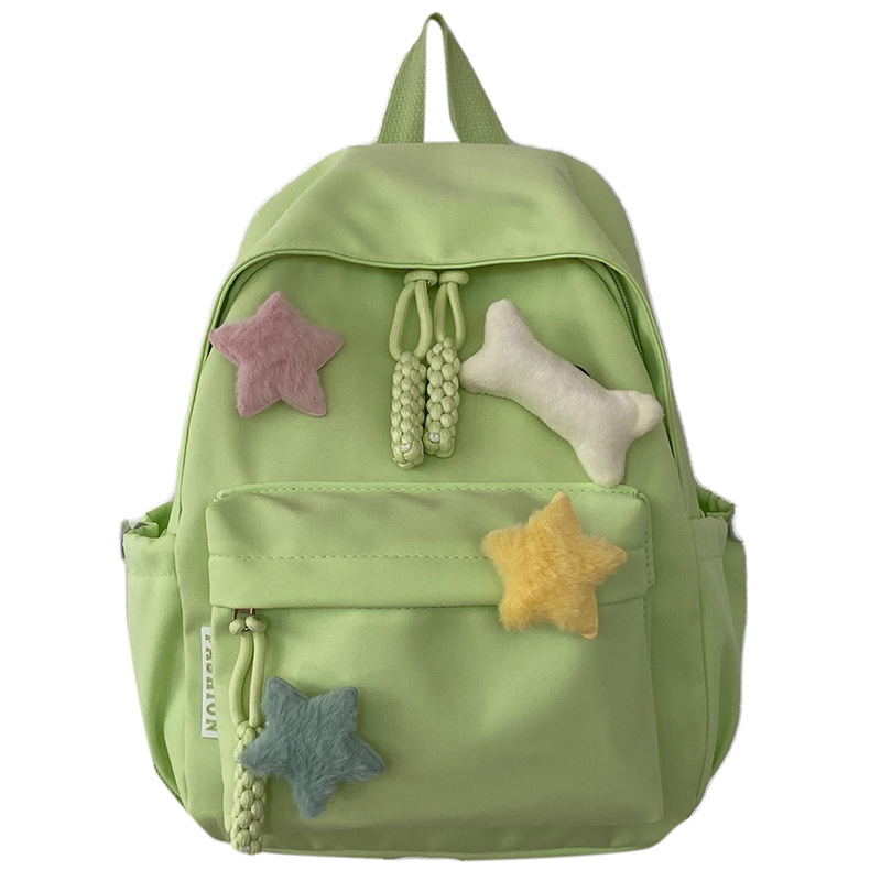 

BALANG Нейлоновый рюкзак малый унисекс разноцветный, Green with Star and Bone