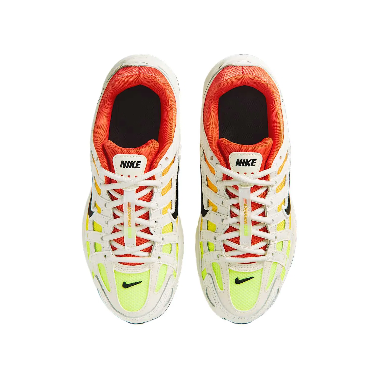 Детские кроссовки P 6000 Rebound Breathable Low top Running Shoes Nike, Sail White/Cosmic Gray/Fluorescent Ice/Black — фото 3