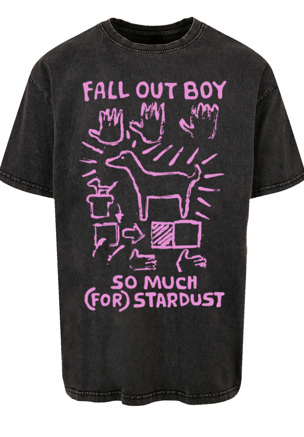 

Футболка F4NT4STIC Fall Out Boy Pink Dog So Much Stardust, черный