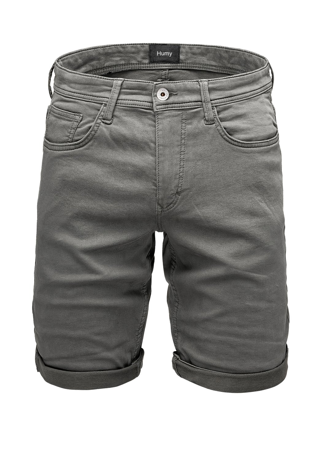 

Джинсовые шорты STRETCH MIT UMSCHLAG UND -POCKET-DESIGN Humy, темно-серый