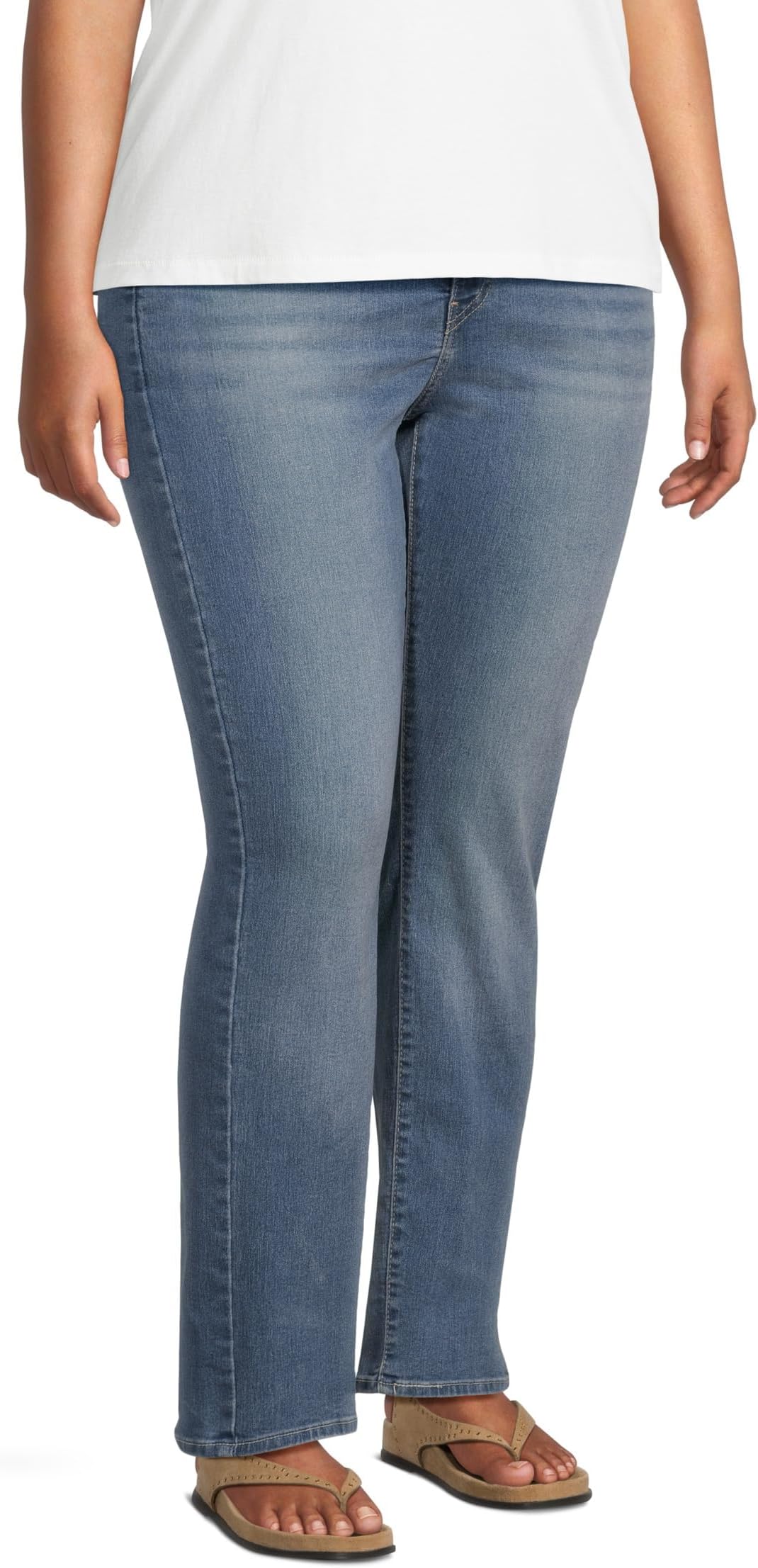 Джинсы Levi's Womens 724 High Rise Straight, цвет Eternal Indigo Mid — фото 2