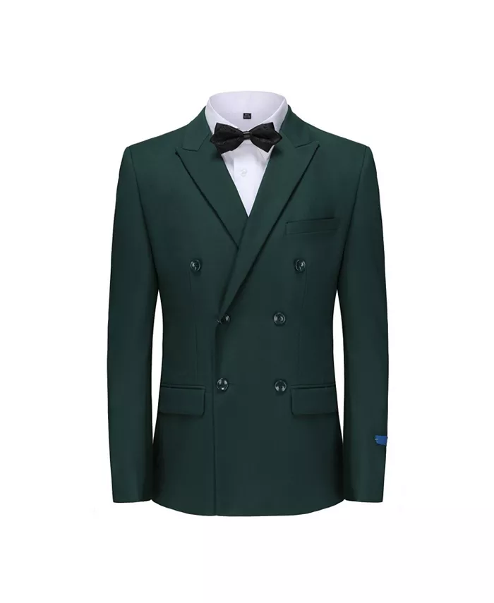 

Мужской двубортный костюм Slim Fit 2-Piece Gino Vitale, зеленый